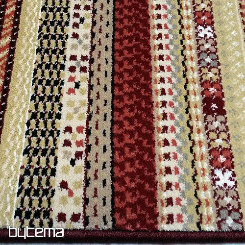 Alfombra exclusiva moderna ETNO NOBLES raya roja