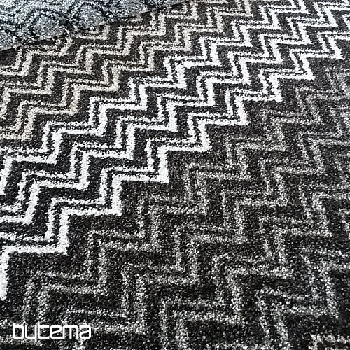 Alfombra moderna ZIG ZAG marrón
