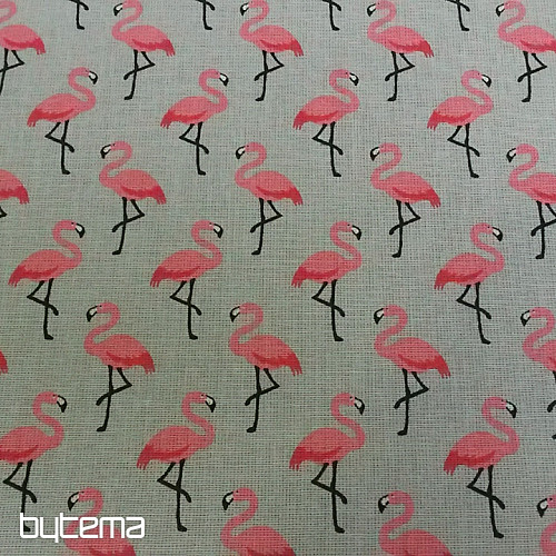 Tela decorativa FLAMINGO gris