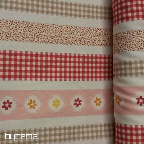 Tela decorativa TWIST B01 rayas naranjas