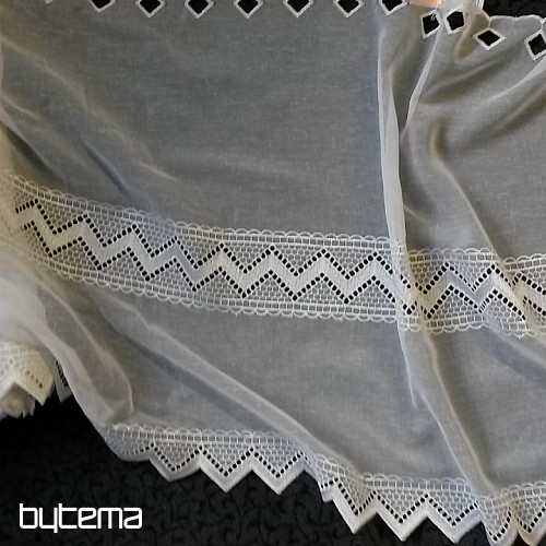 Cortina bordada 309 blanco