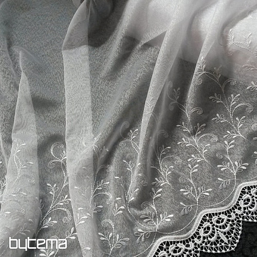 Cortina bordada 023 blanco