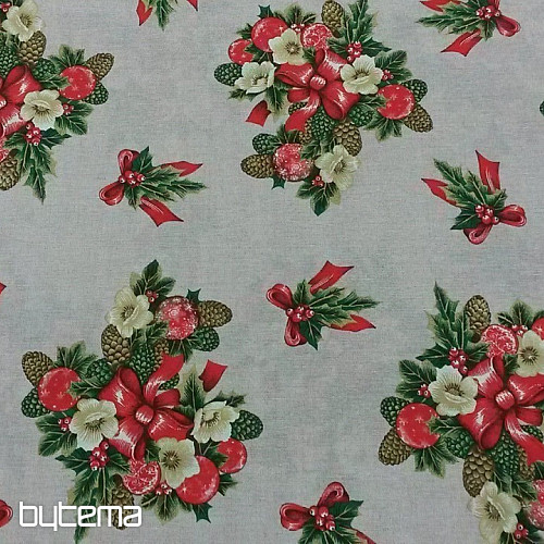 Tela decorativa Navidad CESMINA flor