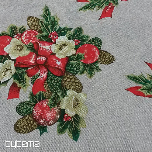 Tela decorativa Navidad CESMINA flor