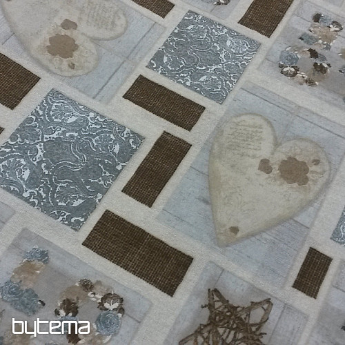 Tela decorativa LOVE CHRISTMAS gris