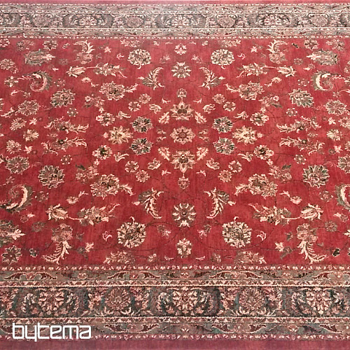 Alfombras de lana de lujo ROYAL all-over rojo flor
