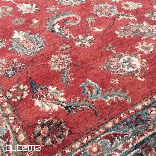 Alfombras de lana de lujo ROYAL all-over rojo flor
