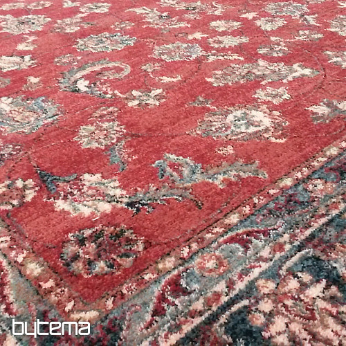Alfombras de lana de lujo ROYAL all-over rojo flor