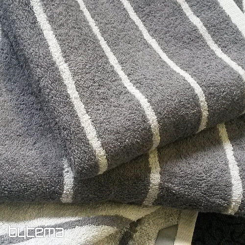 Toalla de lujo y toalla de baño LINE 072 gris