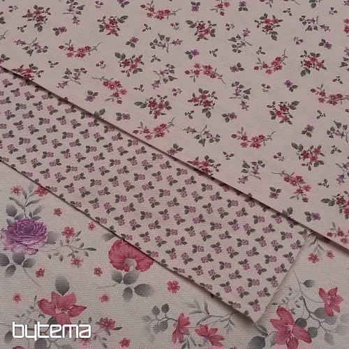 Tela decorativa LENNY FLORES rosa