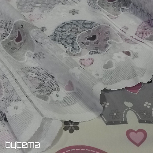 Cortina jacquard infantil ELEFANTES II.