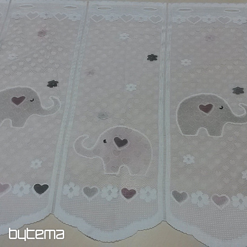 Cortina jacquard infantil ELEFANTES II.