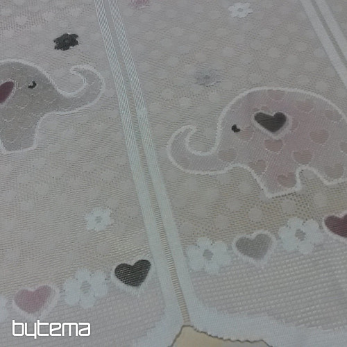 Cortina jacquard infantil ELEFANTES II.