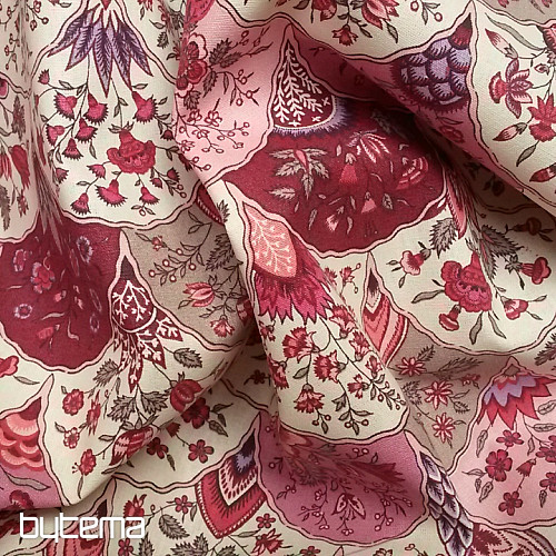 Tela decorativa FOLKLÓR 2 rosa