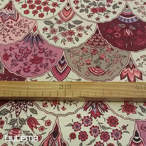 Tela decorativa FOLKLÓR 2 rosa