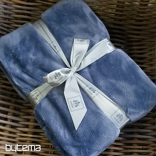 Manta suave RELAX azul-gris 23