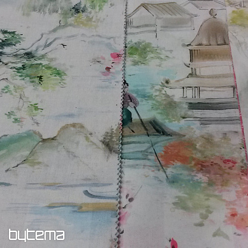 Tela decorativa MIDORI Paisaje japonés