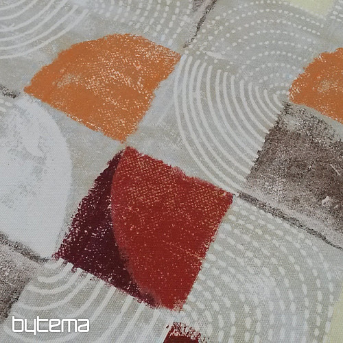 Tela decorativa MOKKA GEO 1 naranja