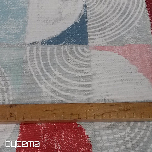 Tela decorativa MOKKA GEO 1 rojo