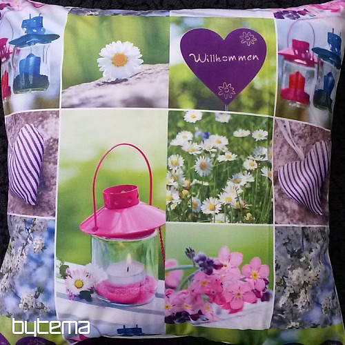 Funda de cojín decorativa JARDÍN PRIMAVERA II