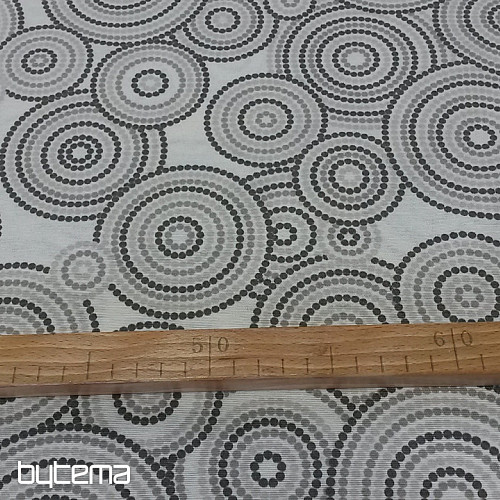Tela decorativa MANDALA ECO gris