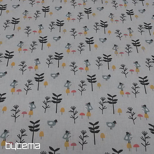 Tela de algodón PÁJAROS ZIZO