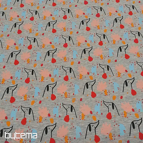 Punto de algodón PEJSCI estampado gris