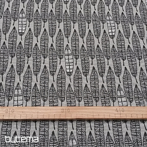 Tela decorativa PÍRKA negro