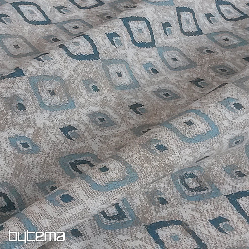 Tela decorativa TULUM ROMBO turquesa