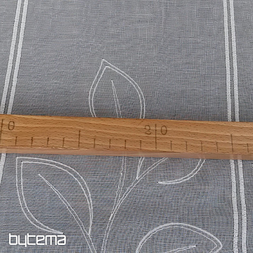 Cortina bordada para vidriera 11650 blanco