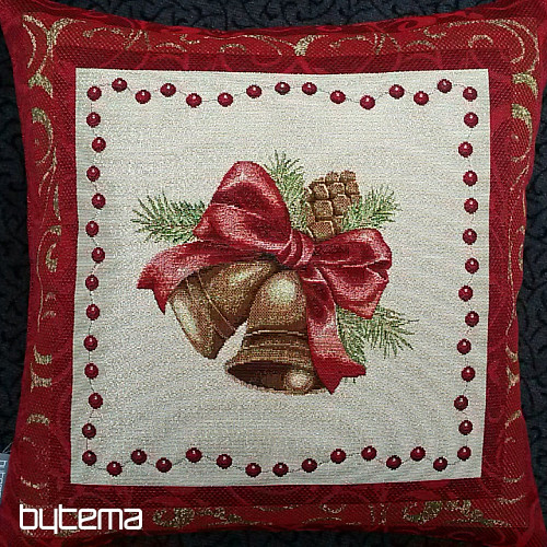 Funda de almohada decorativa navideña BELL IN A FRAME
