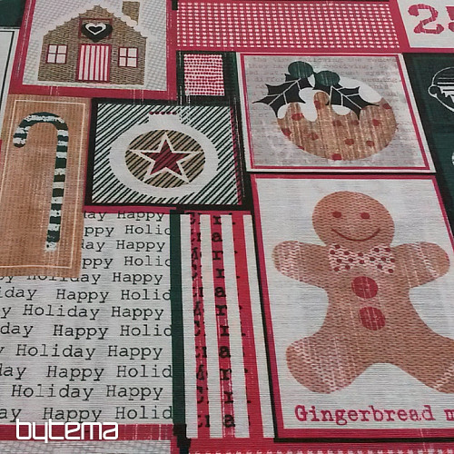 Tela decorativa NAVIDAD PAN DE JENGIBRE