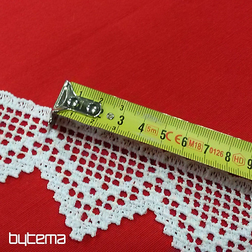 Encaje 5432/0010 5,3 cm blanco mate