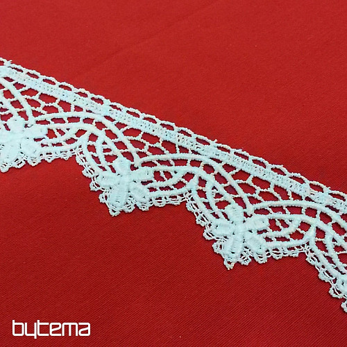 Encaje 5557/0010 6 cm blanco mate