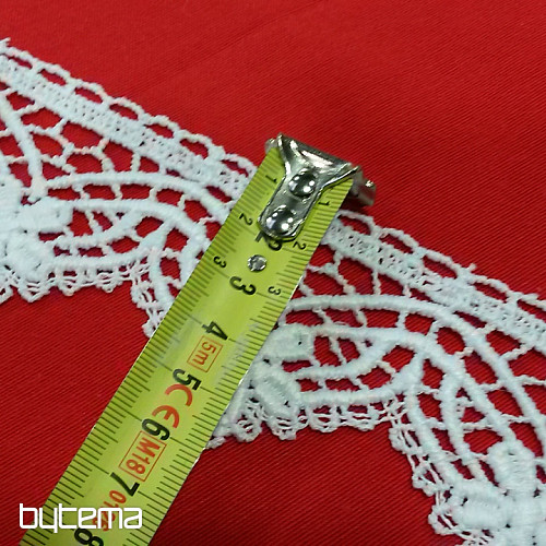 Encaje 5557/0010 6 cm blanco mate