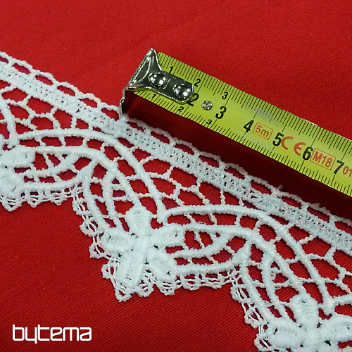 Encaje 5557/0010 6 cm blanco mate