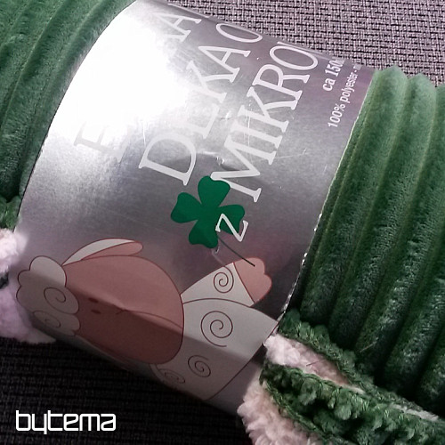 manta de microfibra EXTRA SOFT pana OVEJA - verde