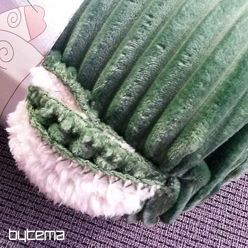 manta de microfibra EXTRA SOFT pana OVEJA - verde