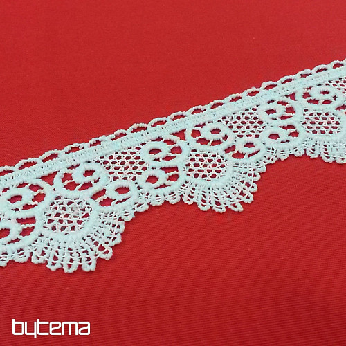 Encaje 5555/0010 5,3 cm blanco mate