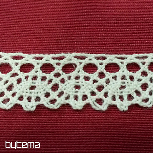Puntilla de algodón 75239 19 mm crema