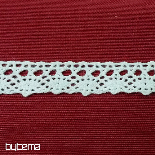 Puntilla de algodón 405/101 18mm blanco mate