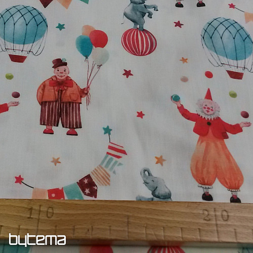 Satén de algodón infantil CIRKUS estampado digital