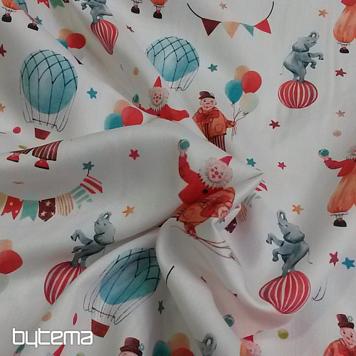Satén de algodón infantil CIRKUS estampado digital