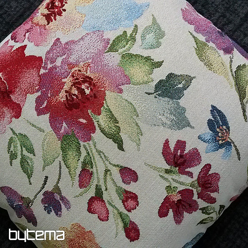 Funda de cojín tapiz FLORES PASTEL