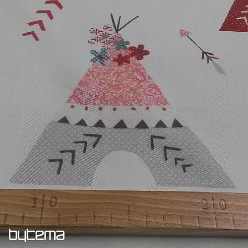 Tela decorativa infantil TYPÍ rojo
