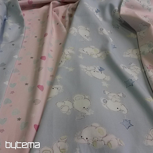 Tela decorativa infantil SLONI rosa