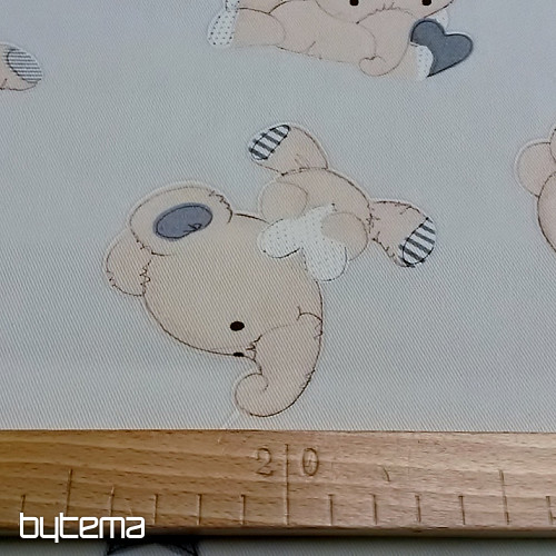 Tela decorativa infantil SLONI gris
