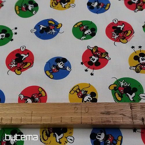 Tela algodon MICKEY MOUSE ruedas