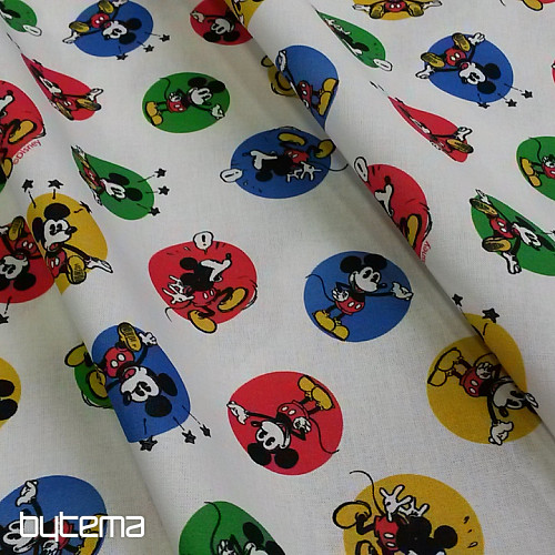Tela algodon MICKEY MOUSE ruedas