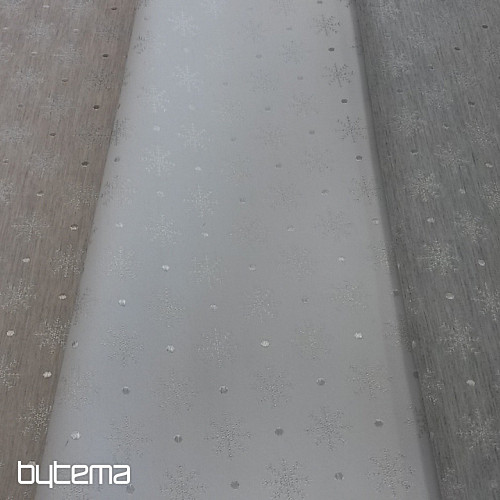 Tela decorativa navideña para manteles Gris escamas 081 ancho 280
